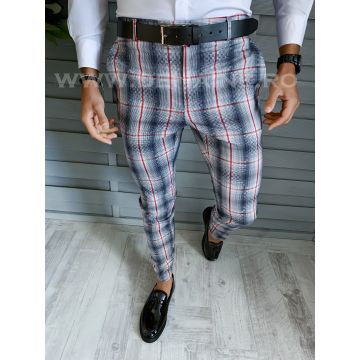 Pantaloni barbati eleganti in carouri B1937 8-3 E ~