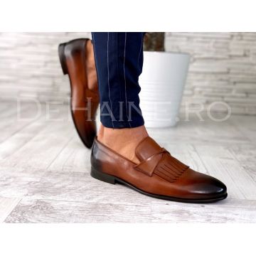 Pantofi barbati din piele naturala cu mici defecte DEF268 N8-5