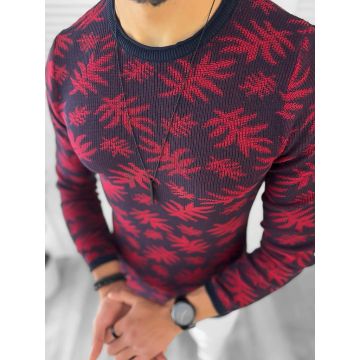 Pulover barbati gros grena slim fit T3703  6-4.3