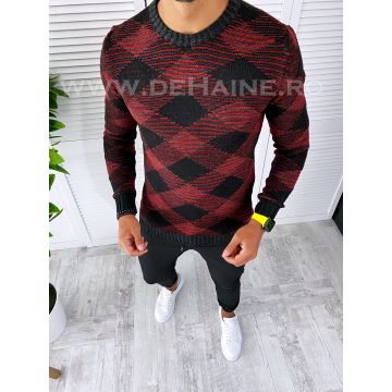 Pulover barbati gros negru slim fit T3635 27-3.3