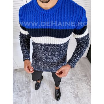 Pulover barbati gros slim fit bleumarin T3572   87-2