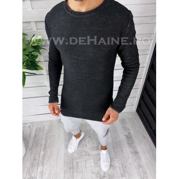 Pulover barbati gros slim fit negru T3652 P18-4.2
