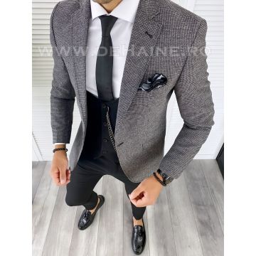Sacou barbati  in carouri slim fit B5024  P19-5.3