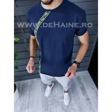 Tricou barbati bleumarin PREMIUM slim fit ZR B1135  N1-5.3