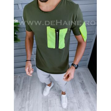 Tricou barbati kaki slim fit Vagabond B1943  O6-7.2