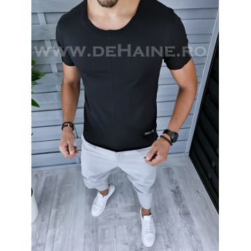 Tricou barbati negru slim fit B1372 N5-3.1