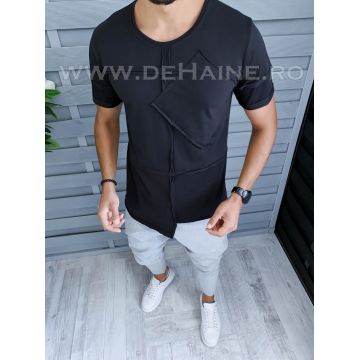 Tricou barbati negru slim fit Vagabond B1972  N1-6.3