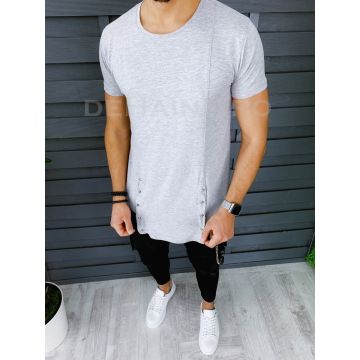 Tricou barbati slim fit asimetric ZR A8530 P10-2.1