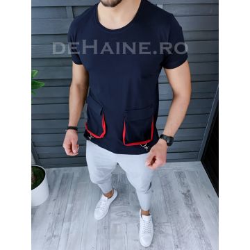 Tricou barbati slim fit asimetric ZR A9158  N1-3.1