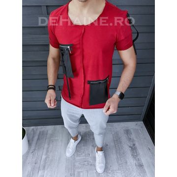 Tricou barbati slim fit asimetric ZR A9270  N8-3.1