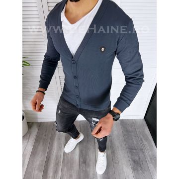 Bluza barbati gri slim fit B7695 D5-4.1