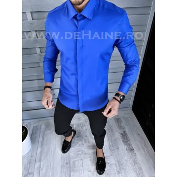 Camasa barbati albastra slim fit B1358 60-4 E