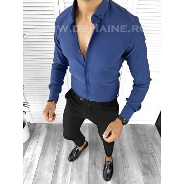 Camasa barbati slim fit bleumarin B5341 W15