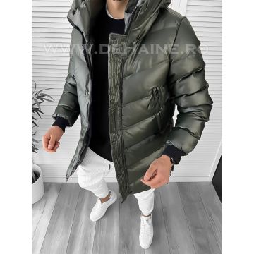 Geaca barbati groasa kaki de iarna CU MIC DEFECT DEF234 Q1-5