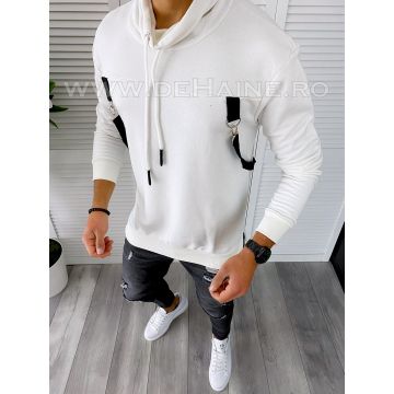 Hanorac barbati slim fit alb 2676 I6-1