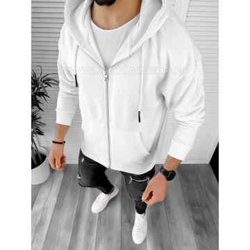Hanorac barbati slim fit alb K109  D3-1.3