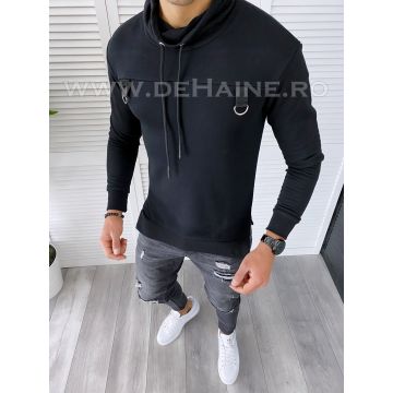 Hanorac barbati slim fit negru 2676 D3-1.4