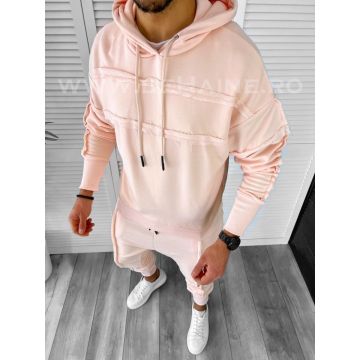 Hanorac barbati slim fit roz K031 P19-1.1