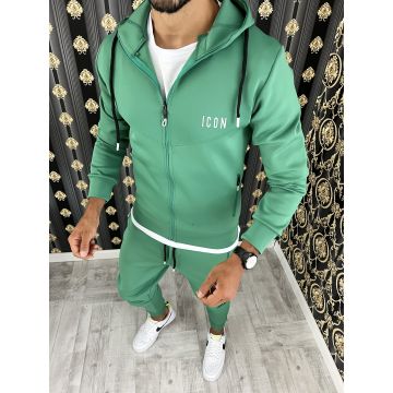 Hanorac barbati VERDE slim fit 12181 D3-1.3 Hanorac barbati VERDE slim fit 12181 D3-1.3