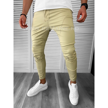 Pantaloni barbati casual bej A8507 D2-4.3