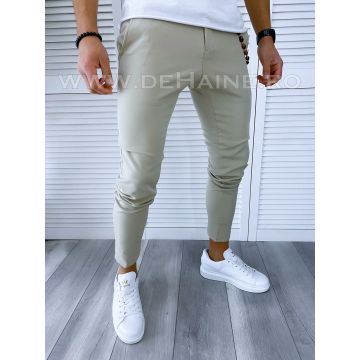 Pantaloni barbati casual regular fit bej B1743 20-4 E ~