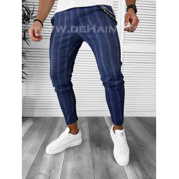 Pantaloni barbati casual regular fit bleumarin B1551 B6-1.1/5-3 E