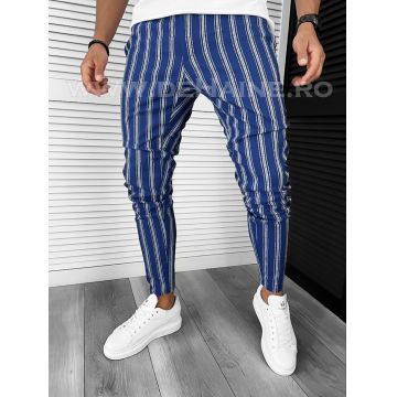 Pantaloni barbati casual regular fit bleumarin B1606 F3-5.2 E 10-5 ~