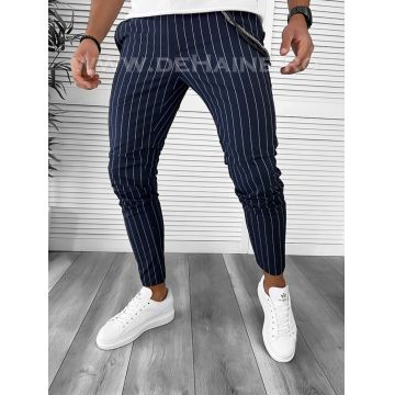 Pantaloni barbati casual regular fit bleumarin B7940  F3-3.1