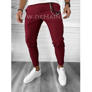 Pantaloni barbati casual regular fit grena B1734 U3 A3-3