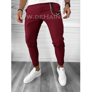 Pantaloni barbati casual regular fit grena B1734 11-1 E ~