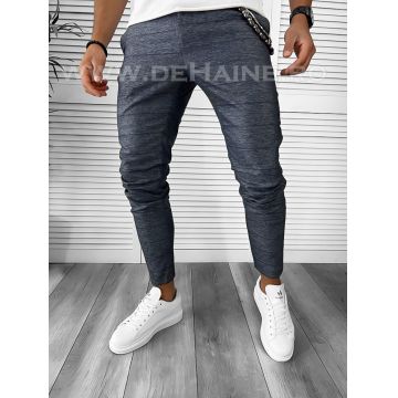 Pantaloni barbati casual regular fit gri in carouri B7872 P19-6.2