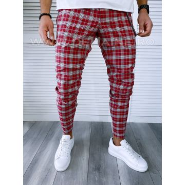 Pantaloni barbati casual regular fit in carouri B1555 B5-4.1/ E 14-1