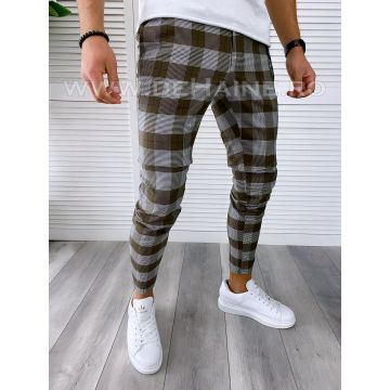 Pantaloni barbati casual regular fit in carouri B1729  I18