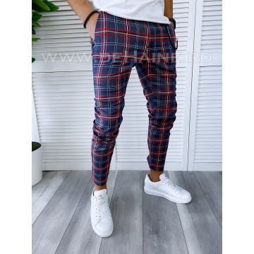 Pantaloni barbati casual regular fit in carouri B1745  B15-4