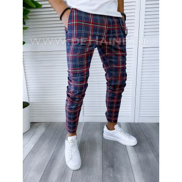 Pantaloni barbati casual regular fit in carouri B1745 10-1 E*