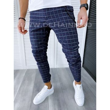 Pantaloni barbati casual regular fit in carouri B1747 S2