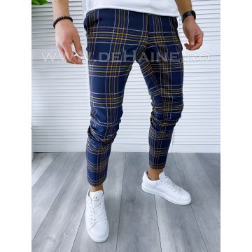 Pantaloni barbati casual regular fit in carouri B1749 2-5 E*