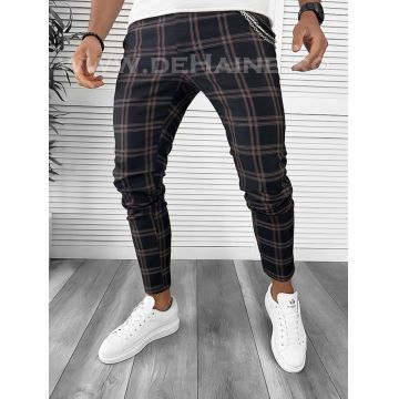 Pantaloni barbati casual regular fit in carouri B7943 254-4 E