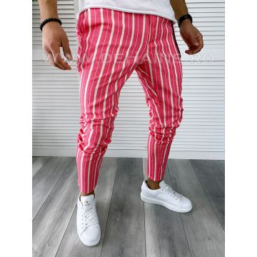 Pantaloni barbati casual regular fit in dungi B1742 22-5 E~