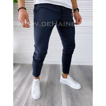 Pantaloni barbati casual regular fit in dungi B1751 7-4 E*