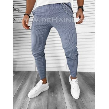 Pantaloni barbati casual regular fit in dungi B7867 115-1
