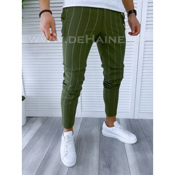 Pantaloni barbati casual regular fit kaki B1798 7-2 E~