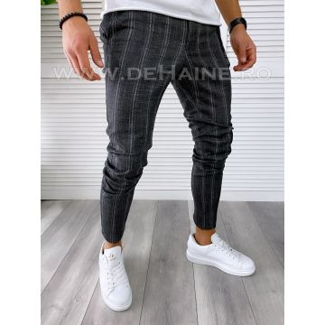 Pantaloni barbati casual regular fit negri B1551 E 12-4