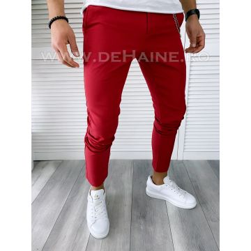 Pantaloni barbati casual regular fit rosii B1750  F3-5 /8-5 E ~