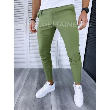 Pantaloni barbati casual regular fit verde B1734 I17-3
