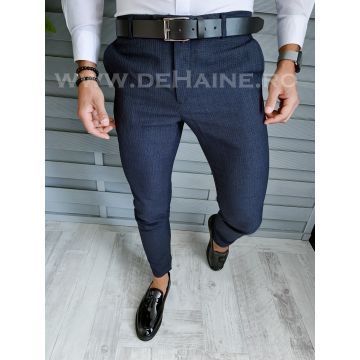 Pantaloni barbati eleganti bleumarin B1769