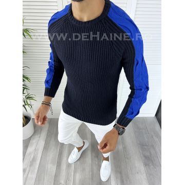 Pulover barbati gros slim fit bleumarin T3586 90-5