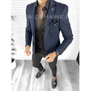 Sacou barbati slim fit bleumarin B8343 99-1  E ~