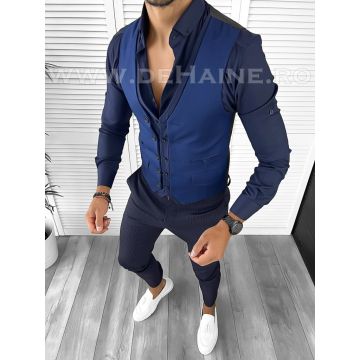 Tinuta barbati smart casual Pantaloni + Camasa+Vesta  B9139