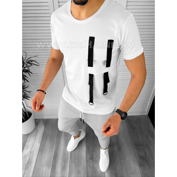 Tricou barbati alb slim fit Vagabond B1950 N7-4.1
